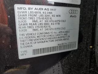 2007 Audi Q7 Premium with VIN WA1BV74L17D097939, listed as a Copart auction lot 45334465 with 145,898 mi miles and Clean Title. Bid and sale history available at carsss.com. Image 14.