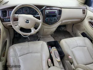 2000 Mazda MPV DX with VIN JM3LW28G0Y0109070, listed as a Copart auction lot 74203814 with 0 mi miles and Salvage Title. Bid and sale history available at carsss.com. Image 8.