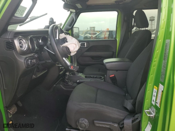 2019 Jeep Wrangler Unlimited Sahara with VIN 1C4HJXEN4KW594458, listed as a Copart auction lot 82696154 with 75,656 mi miles and Salvage Title. Bid and sale history available at carsss.com. Image 7.