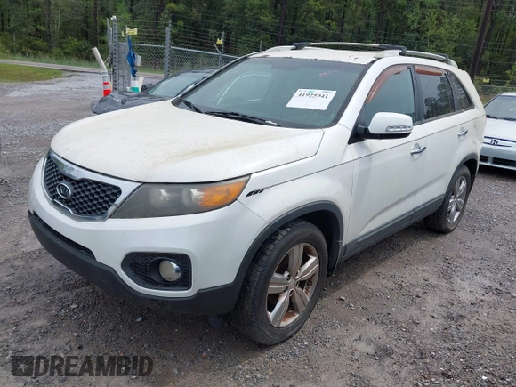 2012 Kia Sorento EX with VIN 5XYKU4A66CG227487, listed as a IAAI auction lot 41925941 with 185,464 mi miles. Bid and sale history available at carsss.com. Image 2.