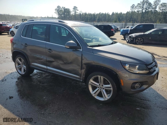 2016 Volkswagen Tiguan R-Line with VIN WVGAV7AX9GW612274, listed as a Copart auction lot 44234845 with 94,344 mi miles and Salvage Title. Bid and sale history available at carsss.com. Image 4.