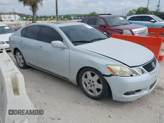 2007 Lexus GS 350 with VIN JTHBE96S770012663, listed as a IAAI auction lot 41723696 with 158,952 mi miles. Bid and sale history available at carsss.com. Image 1.