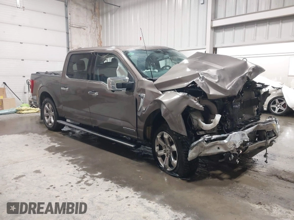 2023 Ford F-150 XL with VIN 1FTFW1ED8PFD27246, listed as a IAAI auction lot 41433637 with 1 mi miles. Bid and sale history available at carsss.com. Image 1.
