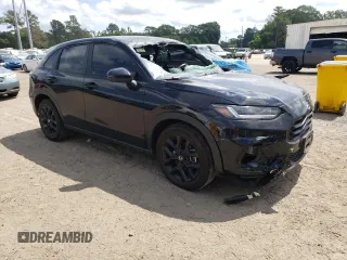 2024 Honda HR-V Sport with VIN 3CZRZ2H54RM775642, listed as a Copart auction lot 57091805 with 18,659 mi miles and Salvage title. Bid and sale history available at DreamBid. Image 4.