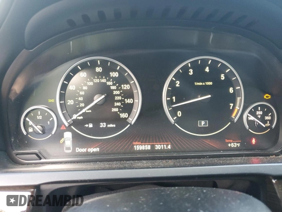 2012 BMW 7 Series 740Li with VIN WBAKB4C53CC576294, listed as a Copart auction lot 53401885 with 159,858 mi miles and Clean Title. Bid and sale history available at carsss.com. Image 9.