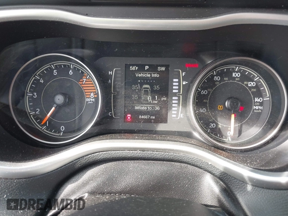 2016 Jeep Cherokee Latitude with VIN 1C4PJMCS1GW242545, listed as a IAAI auction lot 42048421 with 84,667 mi miles and . Bid and sale history available at carsss.com. Image 7.
