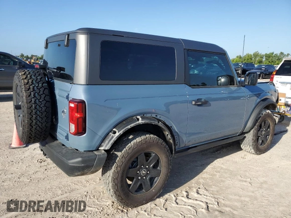 2024 Ford Bronco Black Diamond with VIN 1FMDE1AH5RLA05733, listed as a Copart auction lot 59168854 with 3,629 mi miles and Salvage Title. Bid and sale history available at DreamBid. Image 3.