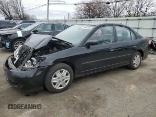 2005 Honda Civic VP with VIN 2HGES163X5H583561, listed as a Copart auction lot 49664185 with 131,166 mi miles and Salvage Title. Bid and sale history available at DreamBid. Image 1.