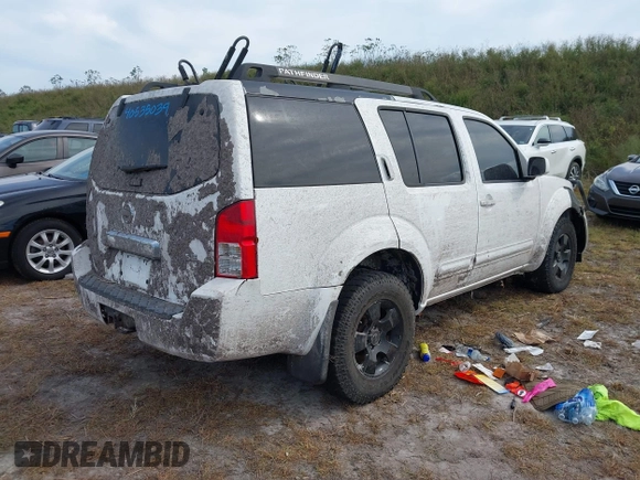 2007 Nissan Pathfinder SE with VIN 5N1AR18W47C609122, listed as a IAAI auction lot 40535039 with 1 mi miles. Bid and sale history available at carsss.com. Image 4.