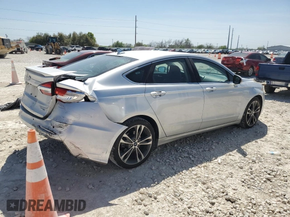 2019 Ford Fusion Titanium with VIN 3FA6P0D93KR184681, listed as a Copart auction lot 49898125 with 64,608 mi miles and Salvage Title. Bid and sale history available at carsss.com. Image 3.