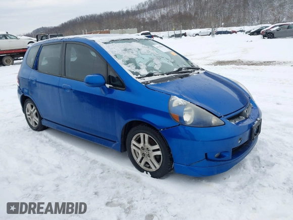 2007 Honda Fit Sport with VIN JHMGD37687S023604, listed as a IAAI auction lot 41310146 with 358,465 mi miles. Bid and sale history available at carsss.com. Image 1.