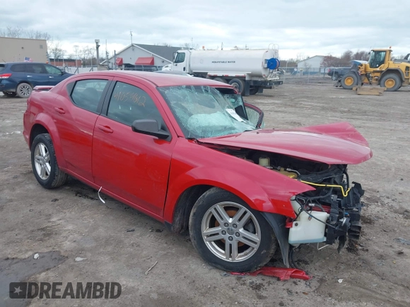 2014 Dodge Avenger SE with VIN 1C3CDZAG5EN227037, listed as a IAAI auction lot 41054612 with Not Provided miles. Bid and sale history available at carsss.com. Image 1.