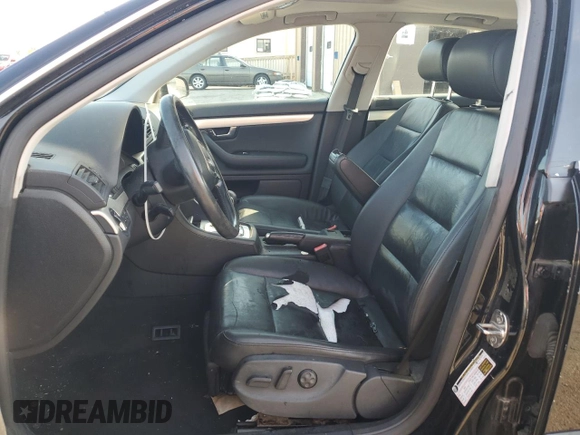 2007 Audi A4 2.0T with VIN WAUDF78E57A127434, listed as a Copart auction lot 61790355 with 203,514 mi miles and Salvage title. Bid and sale history available at DreamBid. Image 7.