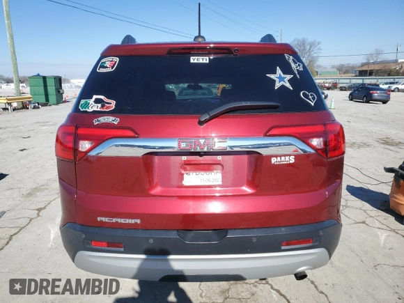 2017 GMC Acadia SLT with VIN 1GKKNMLA6HZ249288, listed as a Copart auction lot 42173045 with 168,153 mi miles and Salvage Title. Bid and sale history available at carsss.com. Image 6.