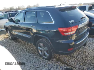 2013 Jeep Grand Cherokee Overland with VIN 1C4RJECG1DC546398, listed as a Copart auction lot 45834595 with 214,975 mi miles and Salvage Title. Bid and sale history available at carsss.com. Image 3.