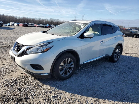 2015 Nissan Murano SV with VIN 5N1AZ2MH1FN282551, listed as a Copart auction lot 87389174 with 100,658 mi miles and Salvage Title. Bid and sale history available at carsss.com. Image 1.