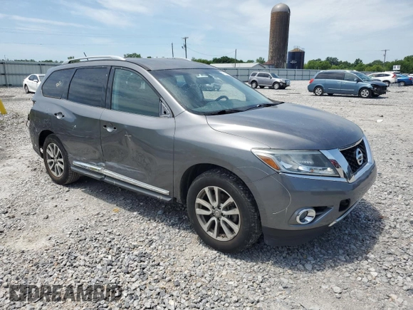 2016 Nissan Pathfinder Platinum with VIN 5N1AR2MN1GC664369, listed as a Copart auction lot 57690535 with 103,916 mi miles and Salvage title. Bid and sale history available at DreamBid. Image 4.