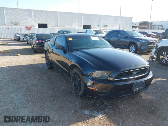 2014 Ford Mustang V6 with VIN 1ZVBP8AM9E5200757, listed as a IAAI auction lot 41976671 with 125,058 mi miles. Bid and sale history available at carsss.com. Image 1.