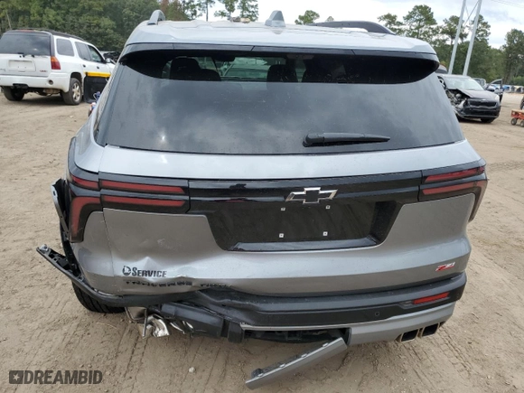2024 Chevrolet Traverse AWD Z71 with VIN 1GNEVJKS0RJ144142, listed as a Copart auction lot 74747334 with 6,711 mi miles and Salvage Title. Bid and sale history available at carsss.com. Image 6.