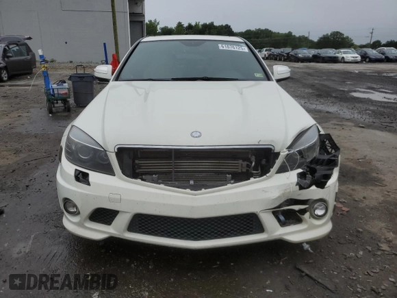 2009 Mercedes-Benz C 63 AMG with VIN WDDGF77X39F284619, listed as a Copart auction lot 61076125 with 108,601 mi miles and Salvage title. Bid and sale history available at DreamBid. Image 5.