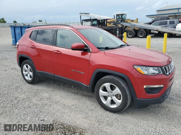 2018 Jeep Compass Altitude with VIN 3C4NJCBBXJT503252, listed as a Copart auction lot 54716095 with 72,889 mi miles and Salvage title. Bid and sale history available at DreamBid. Image 4.