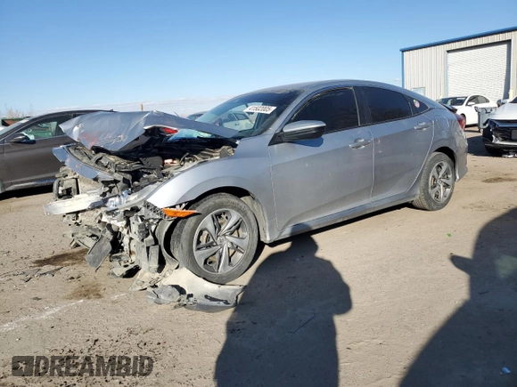 2020 Honda Civic Sedan LX with VIN 2HGFC2F69LH553241, listed as a Copart auction lot 41502005 with 105,751 mi miles and Salvage Title. Bid and sale history available at carsss.com. Image 1.