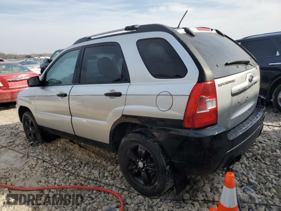 2010 Kia Sportage LX with VIN KNDKG3A4XA7722754, listed as a Copart auction lot 48991575 with 190,149 mi miles and Clean Title. Bid and sale history available at carsss.com. Image 2.