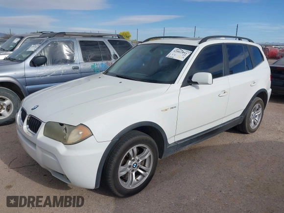 2006 BMW X3 3.0i with VIN WBXPA93476WG88461, listed as a IAAI auction lot 42002895 with 241,709 mi miles. Bid and sale history available at carsss.com. Image 2.