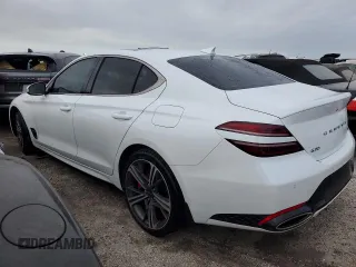 2024 Genesis G70 Sport Advanced with VIN KMTG54SE4RU139233, listed as a Copart auction lot 76180664 with 14,821 mi miles and Non Repairable. Bid and sale history available at carsss.com. Image 2.