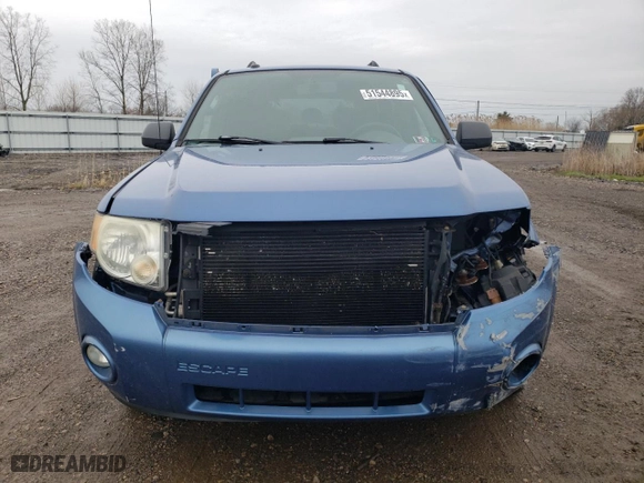 2009 Ford Escape XLT with VIN 1FMCU93G49KC81537, listed as a Copart auction lot 51544895 with 120,063 mi miles and Salvage Title. Bid and sale history available at carsss.com. Image 5.