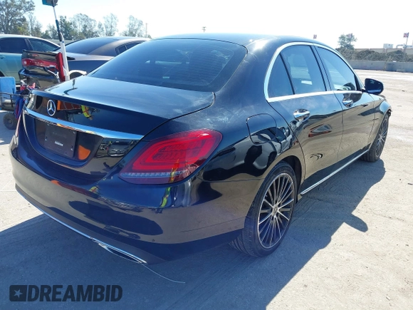 2020 Mercedes-Benz C 300 with VIN W1KWF8DB7LR579318, listed as a IAAI auction lot 41628243 with 48,764 mi miles and . Bid and sale history available at carsss.com. Image 4.