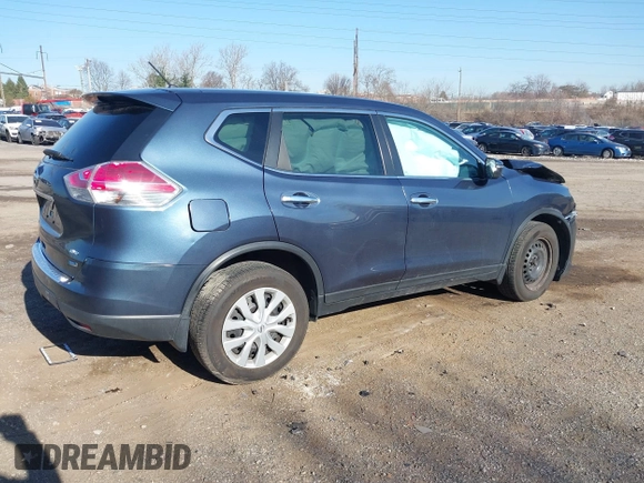 2014 Nissan Rogue S with VIN 5N1AT2MK0EC867435, listed as a IAAI auction lot 41825081 with 1 mi miles. Bid and sale history available at carsss.com. Image 2.