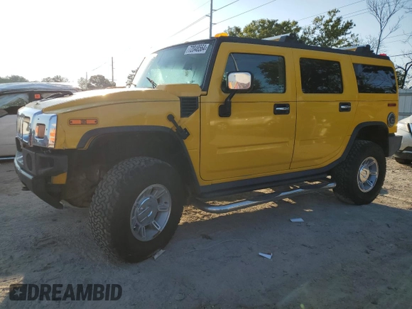 2003 Hummer H2 with VIN 5GRGN23U23H145779, listed as a Copart auction lot 72048564 with 268,329 mi miles and Clean Title. Bid and sale history available at carsss.com. Image 1.