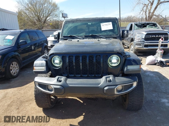 2022 Jeep Gladiator Texas Trail with VIN 1C6HJTAGXNL160784, listed as a IAAI auction lot 41796235 with 81,783 mi miles. Bid and sale history available at carsss.com. Image 13.
