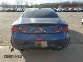 2017 Infiniti Q60 Premium with VIN JN1EV7EL8HM552436, listed as a Copart auction lot 49728925 with 48,104 mi miles and Salvage title. Bid and sale history available at DreamBid. Image 6.