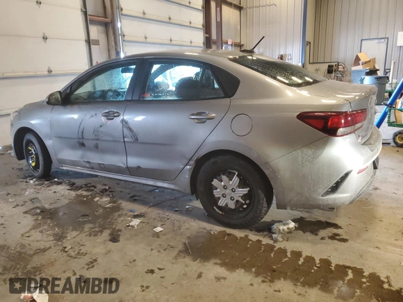 2021 Kia Rio LX with VIN 3KPA24AD5ME366587, listed as a Copart auction lot 45874465 with 76,454 mi miles and Salvage Title. Bid and sale history available at carsss.com. Image 2.
