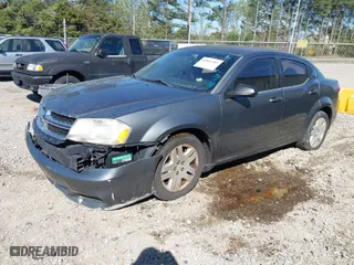 2012 Dodge Avenger SE with VIN 1C3CDZAB8CN199624, listed as a IAAI auction lot 41816397 with 188,472 mi miles. Bid and sale history available at carsss.com. Image 2.