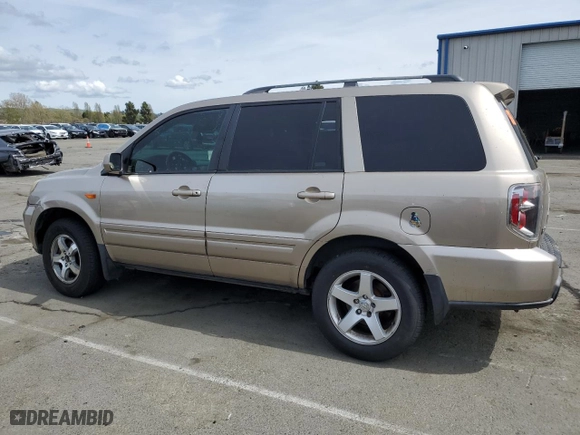 2007 Honda Pilot EX with VIN 5FNYF28447B034832, listed as a Copart auction lot 51956045 with 0 mi miles and Salvage Title. Bid and sale history available at carsss.com. Image 2.
