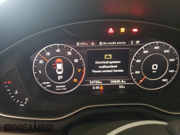 2019 Audi A5 Sportback Premium Plus with VIN WAUBNCF53KA004469, listed as a Copart auction lot 47743593 with 54,760 mi miles. Bid and sale history available at carsss.com. Image 9.