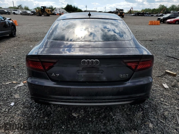 2016 Audi A7 Premium Plus with VIN WAUWGAFC3GN132225, listed as a Copart auction lot 56120595 with 160,404 mi miles and Salvage title. Bid and sale history available at DreamBid. Image 6.