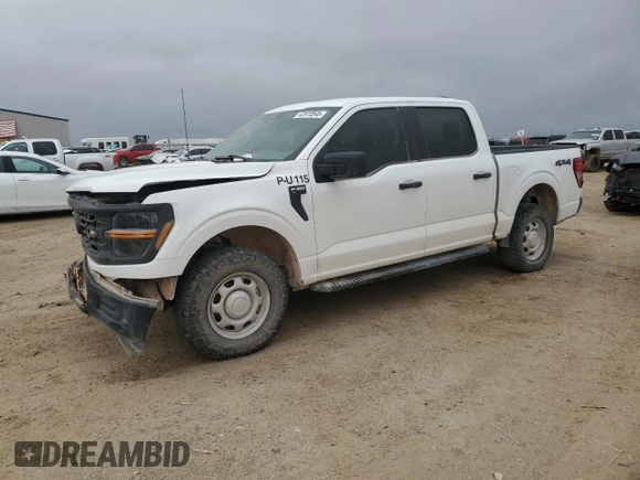 2024 Ford F-150 XL с VIN 1FTFW1L53RKD67420, выставлен на аукционе Copart как лот 42970545 с пробегом 32 624 миль миль и Списание • Salvage title. История ставок и продаж доступна на DreamBid. Изображение 1.