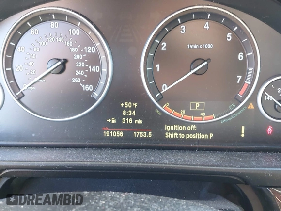 2011 BMW 5 Series 535i xDrive with VIN WBAFU7C54BC872131, listed as a IAAI auction lot 42067529 with 191,056 mi miles. Bid and sale history available at carsss.com. Image 7.
