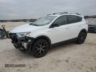 2017 Toyota RAV4 Hybrid SE with VIN JTMJJREV9HD149649, listed as a Copart auction lot 44457565 with 98,515 mi miles and Salvage Title. Bid and sale history available at carsss.com. Image 1.