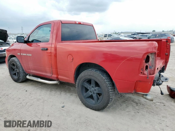 2012 Ram 1500 Express with VIN 3C6JD6AT4CG201072, listed as a Copart auction lot 60130655 with 147,324 mi miles and Salvage title. Bid and sale history available at DreamBid. Image 2.