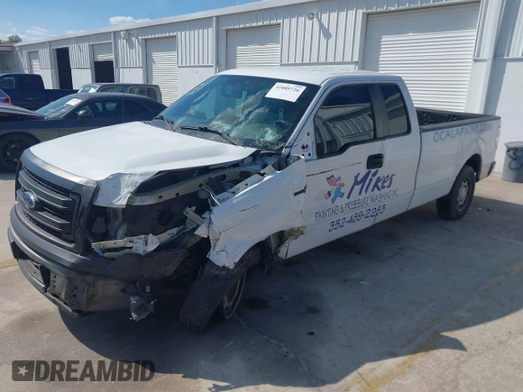 2014 Ford F-150 XL with VIN 1FTFX1CF4EKE57532, listed as a IAAI auction lot 41889726 with 180,698 mi miles. Bid and sale history available at carsss.com. Image 17.