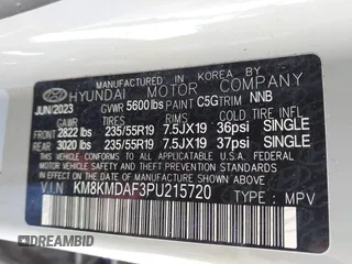2023 Hyundai Ioniq 5 SE with VIN KM8KMDAF3PU215720, listed as a IAAI auction lot 41634633 with 12,007 mi miles and . Bid and sale history available at DreamBid. Image 9.