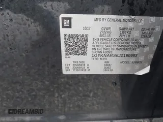 2018 Cadillac XT5 FWD with VIN 1GYKNARS6JZ160993, listed as a IAAI auction lot 41472847 with 113,415 mi miles. Bid and sale history available at carsss.com. Image 9.