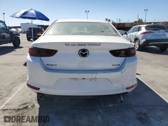 2021 Mazda 3 S with VIN 3MZBPAAL2MM202311, listed as a Copart auction lot 46823685 with 41,338 mi miles and Salvage Title. Bid and sale history available at DreamBid. Image 6.