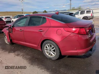 2013 Kia Optima LX with VIN 5XXGM4A75DG202908, listed as a Copart auction lot 50937545 with Not Provided miles and Salvage Title. Bid and sale history available at carsss.com. Image 2.