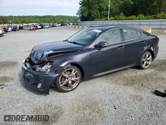 2010 Lexus IS 250 z VIN JTHBF5C25A5113401, wystawiony jako Copart lot #58067135 z przebiegiem 162 699 mil mil oraz Szkoda całkowita • Salvage title. Historia ofert i sprzedaży dostępna na DreamBid. Obrazek 1.